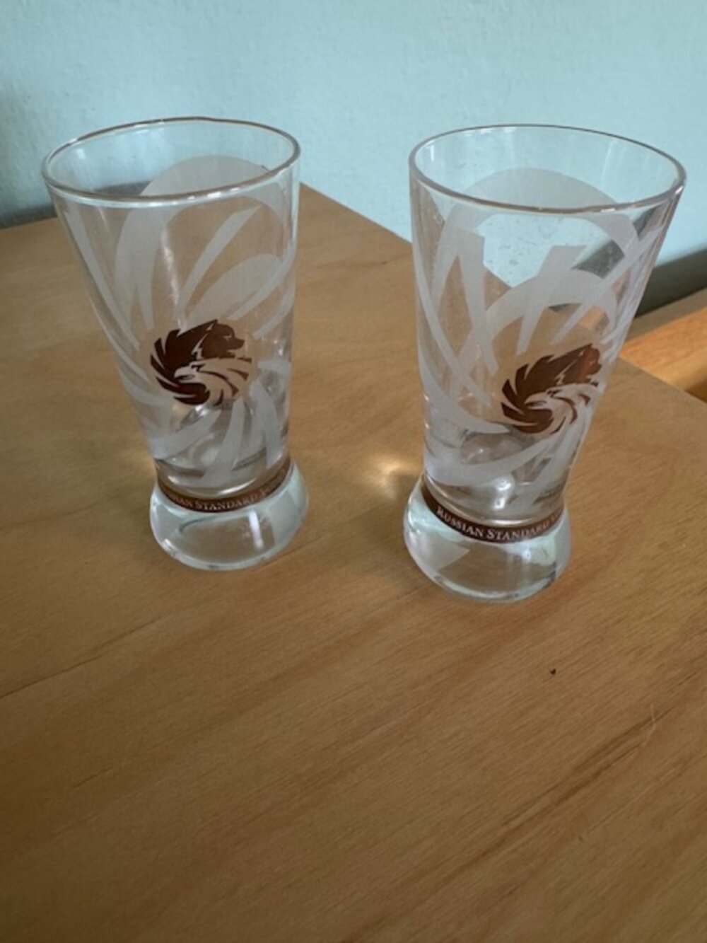 Russian Standard shot glasses